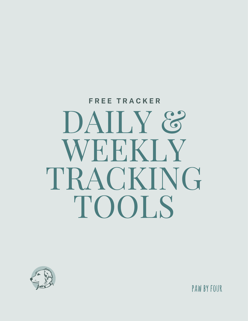 Dog anxiety Daily & weekly Tracking Tools