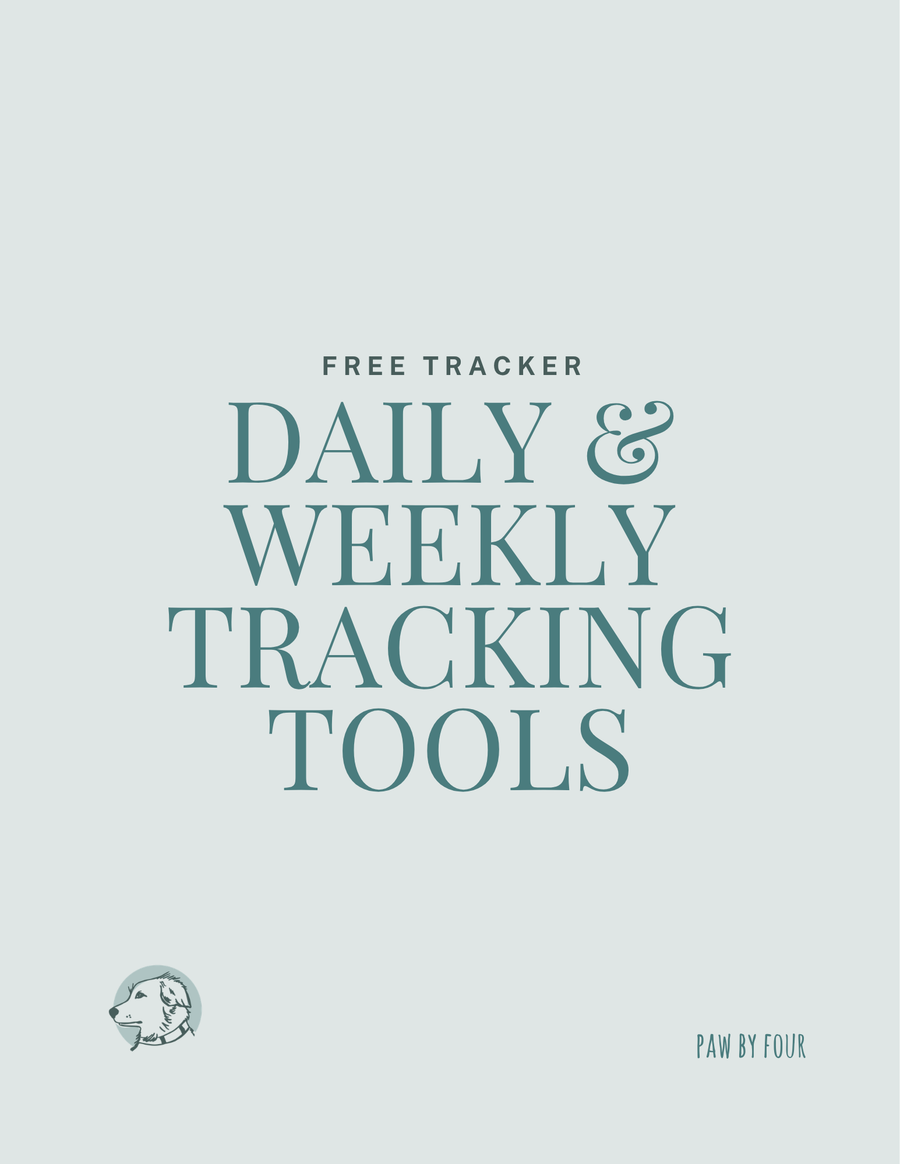 DOG ANXIETY DAILY & WEEKLY TRACKING TOOLS