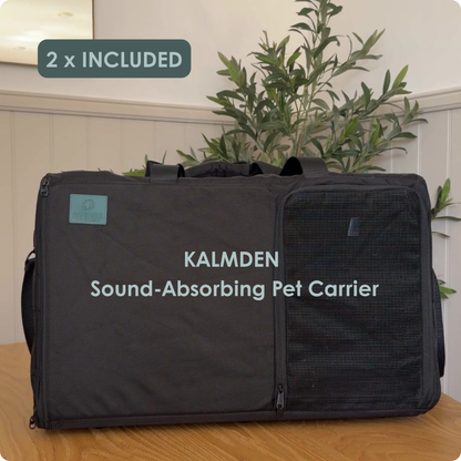 The Two by Two Set | 2 Sound-Absorbing Dog Carriers + 2 Travel Buddy Lick Mats