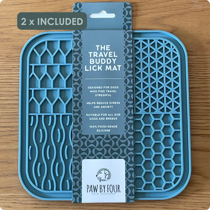 The Two by Two Set | 2 Sound-Absorbing Dog Carriers + 2 Travel Buddy Lick Mats