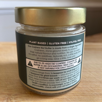 Cashew Butter for Dogs | 100% Pure Cashews, Premium & Dog-Safe