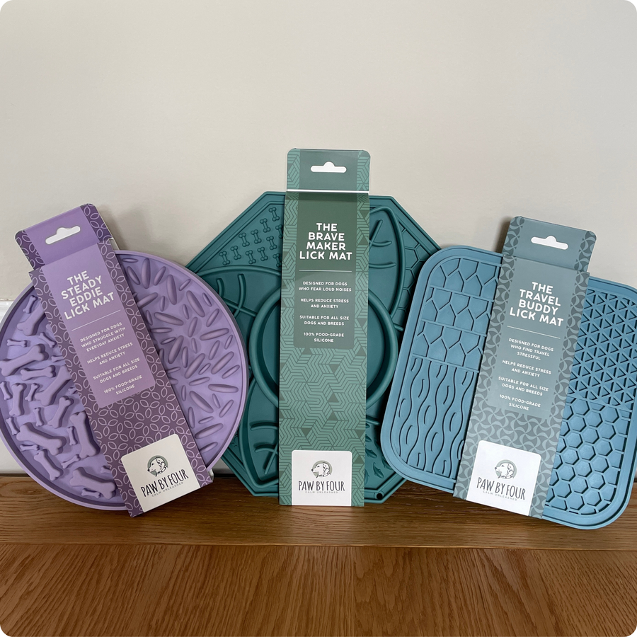 The Three Mat Family | Dog Lick Mat Bundle: Brave Maker, Steady Eddie + Travel Buddy