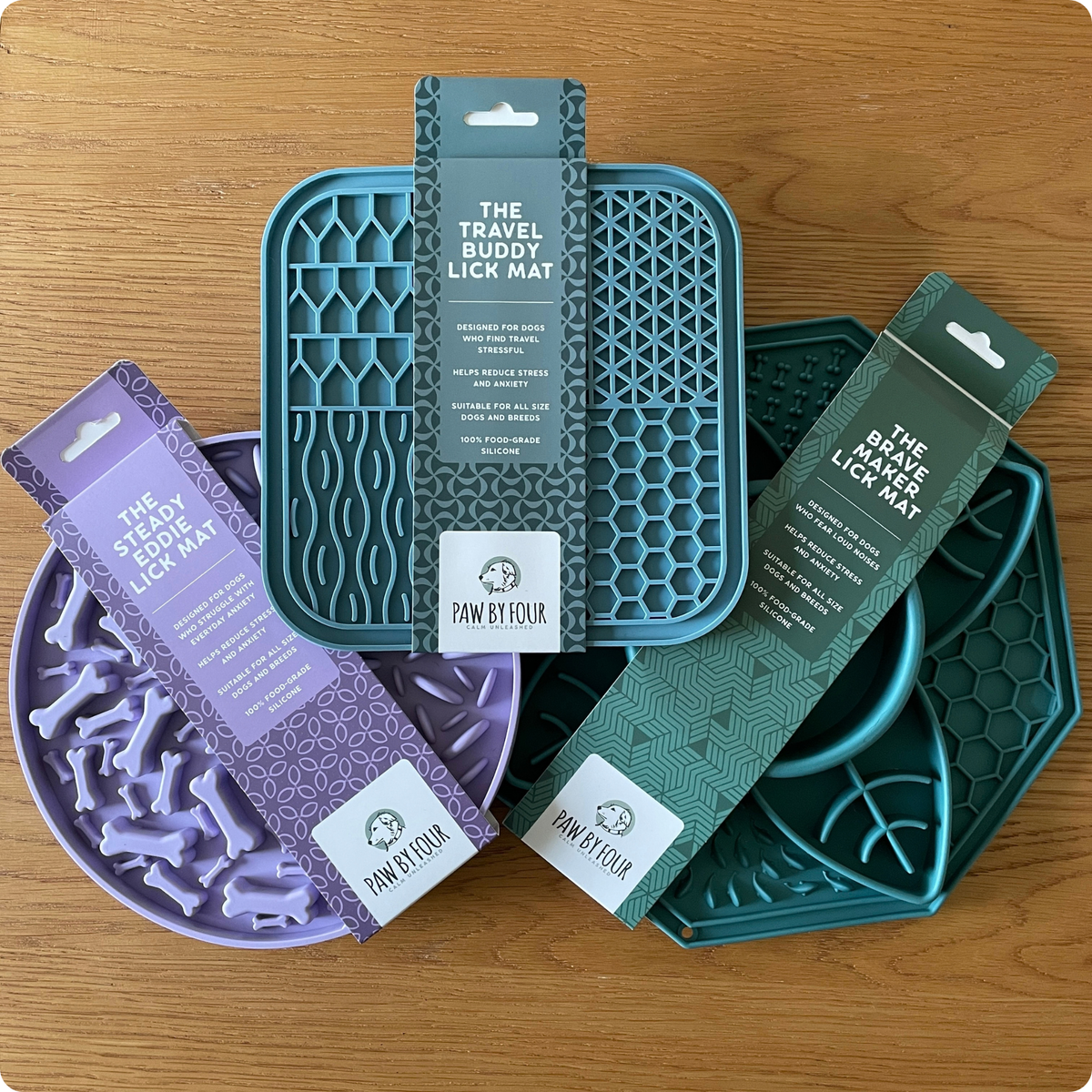 The Three Mat Family | Dog Lick Mat Bundle: Brave Maker, Steady Eddie + Travel Buddy
